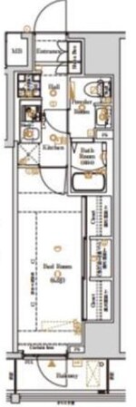LOG上野駅前の物件間取画像